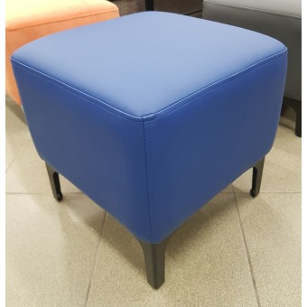 Pufas DZ6 40x40 su metalinėmis kojomis mėlynas *J
