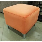 Pufas DZ6 40x40 su metalinėmis kojomis oranžinis *J