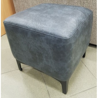 Pufas DZ6 40x40 su metalinėmis kojomis tamsiai pilkas *J